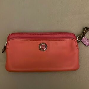 Coach wristlet wallet.